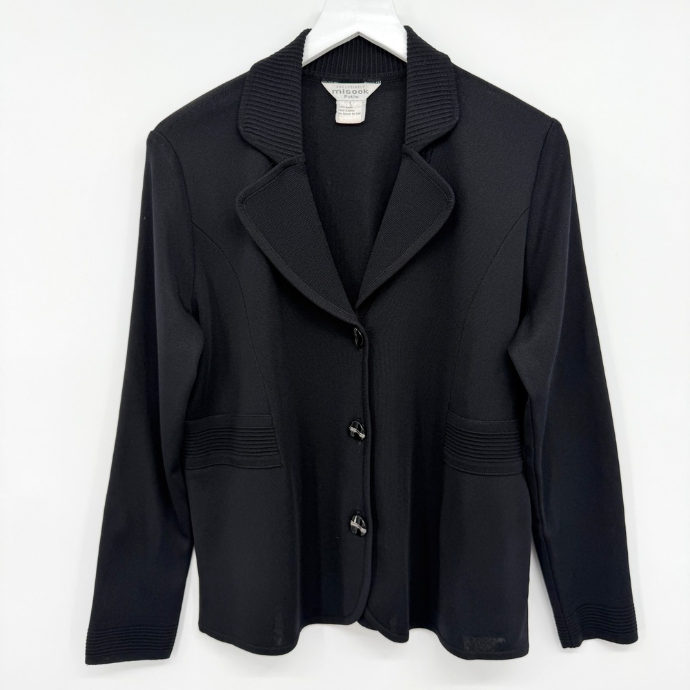 Vintage Exclusively Misook Jacket Cardigan Large Petite Quiet Luxury Old Money
